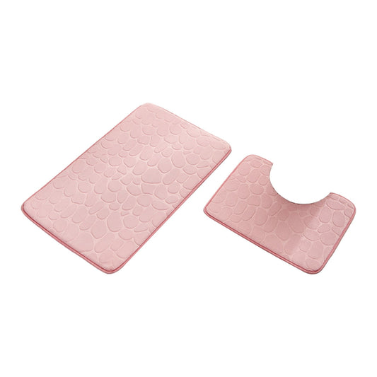Clearance Under $5 Boovnll Bathroom Rugs Set 2 Piece, Super Absorbent & Soft Non-Slip Velvet Toilet Rug & V1189-LWWAL-20260325-00910