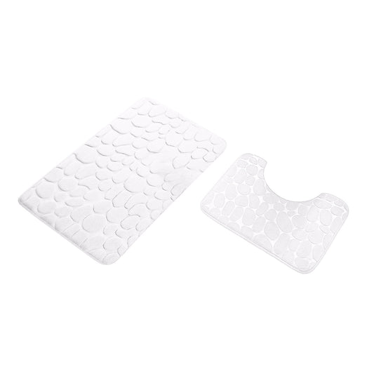 Clearance Under $5 Boovnll Bathroom Rugs Set 2 Piece, Super Absorbent & Soft Non-Slip Velvet Toilet Rug & V1189-LWWAL-20260325-00921