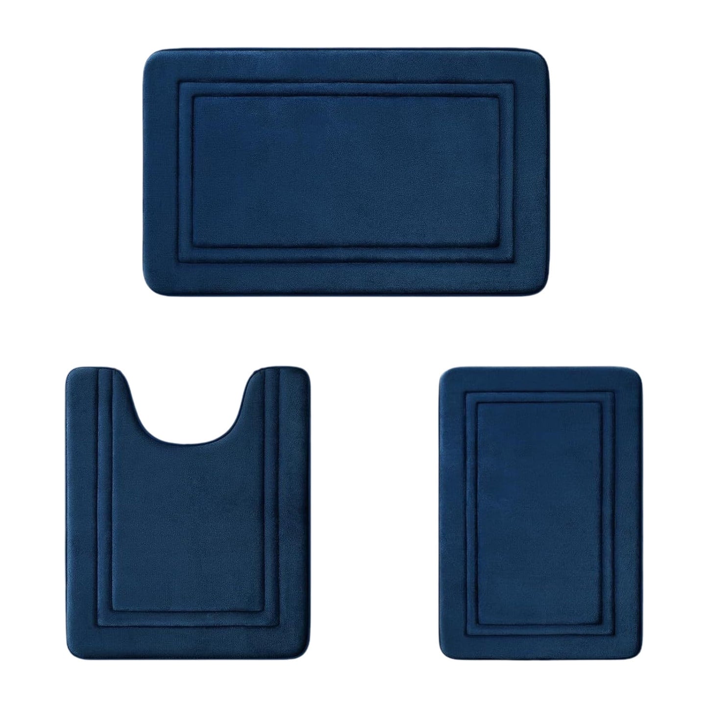 Tyidzon Bathroom Rugs Sets 3 Piece, Bath Mat Universal Soft Comfortable Water Absorption Non Slip Machine V1189-LWWAL-20260325-00923