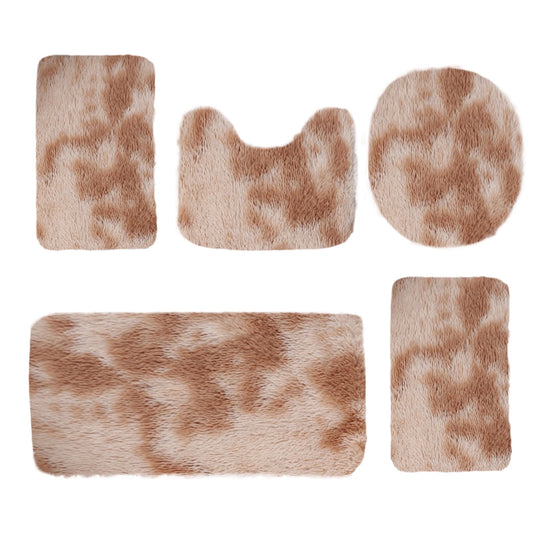 PALIFEUR Tie-Dye Bathroom Rugs Sets, Non-Slip Bath Mat Set 5 Piece, Soft Comfortable Washable Bathroom Mat V1189-LWWAL-20260325-00941