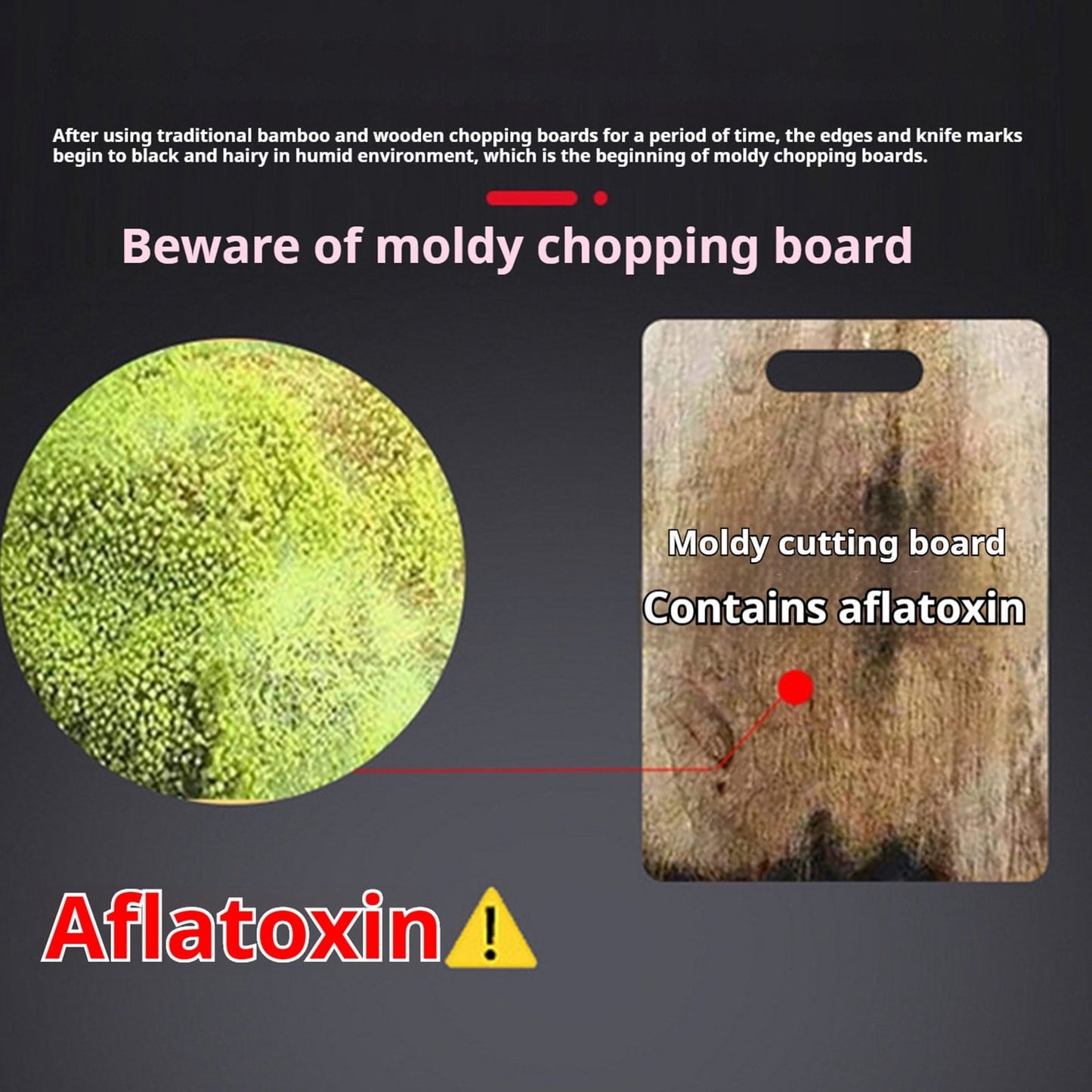 PALIFEUR Cutting Board Non Toxic Steel Cutting Boards for Kitchen, Different Sizes & Non Slip Handles, V1189-LWWAL-20260325-00946