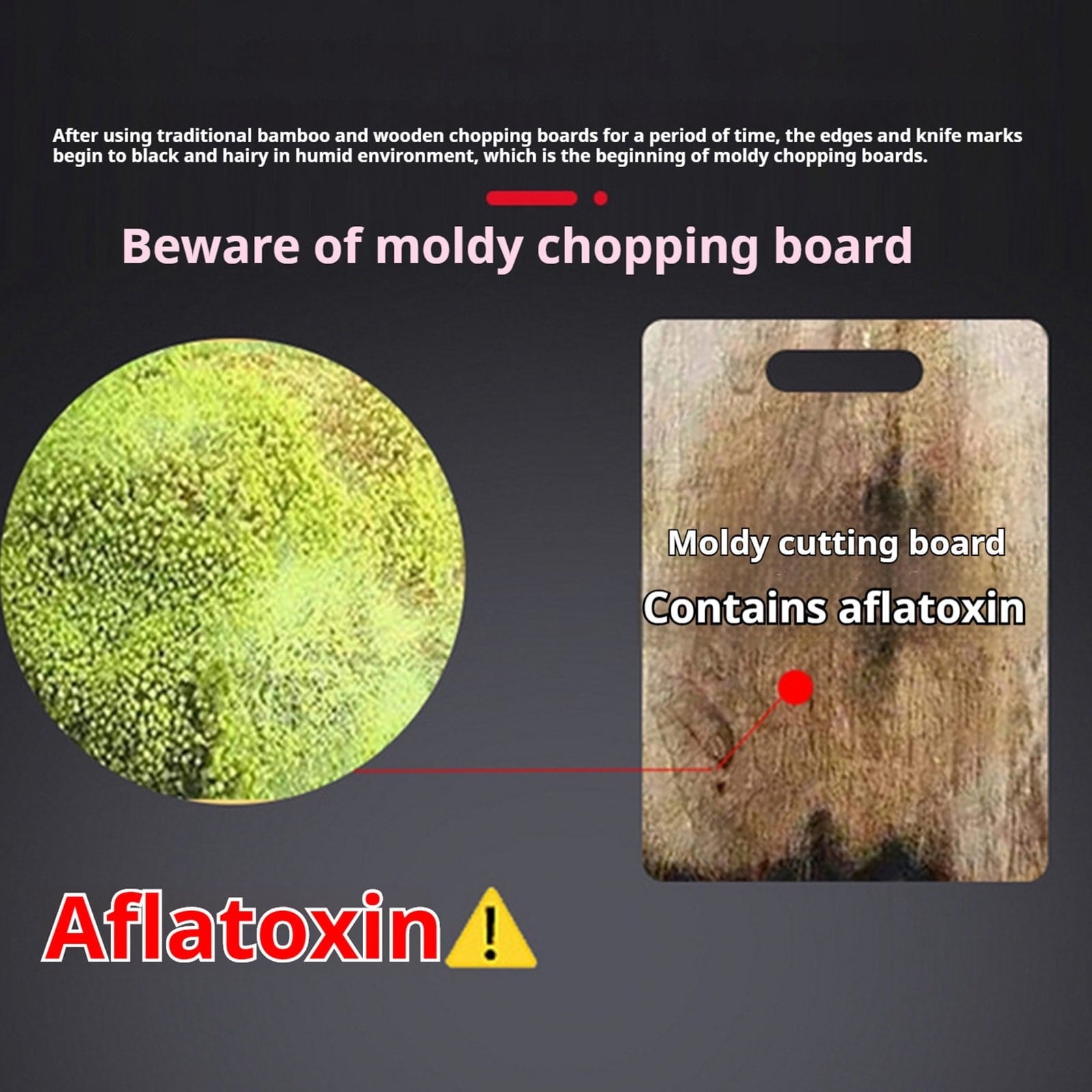 PALIFEUR Cutting Board Non Toxic Steel Cutting Boards for Kitchen, Different Sizes & Non Slip Handles, V1189-LWWAL-20260325-00946