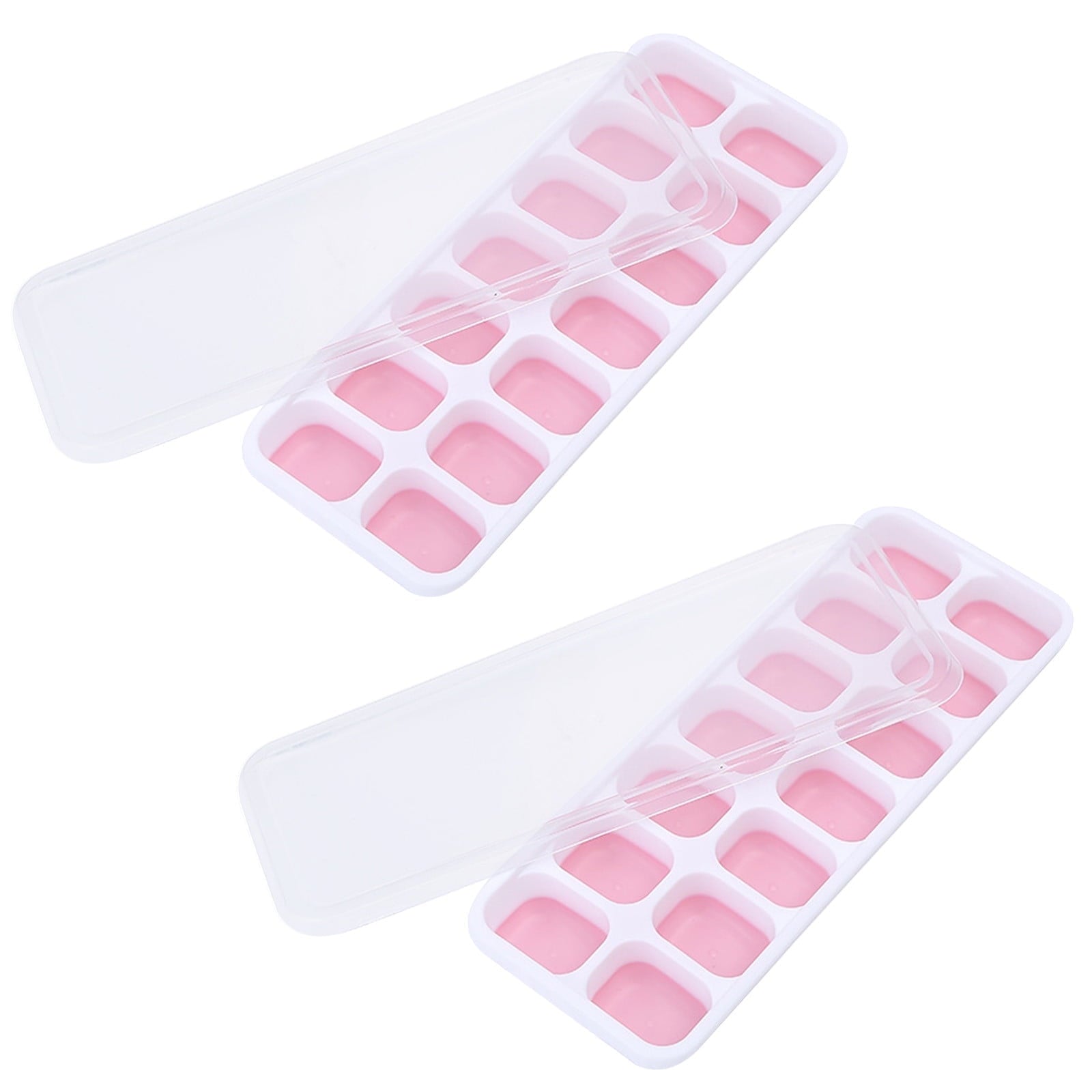 PALIFEUR Silicone Ice Cube Tray 2 Pack Easy-Release & Flexible 14-Ice Cube Trays with Avoid Spill Removable V1189-LWWAL-20260325-00948