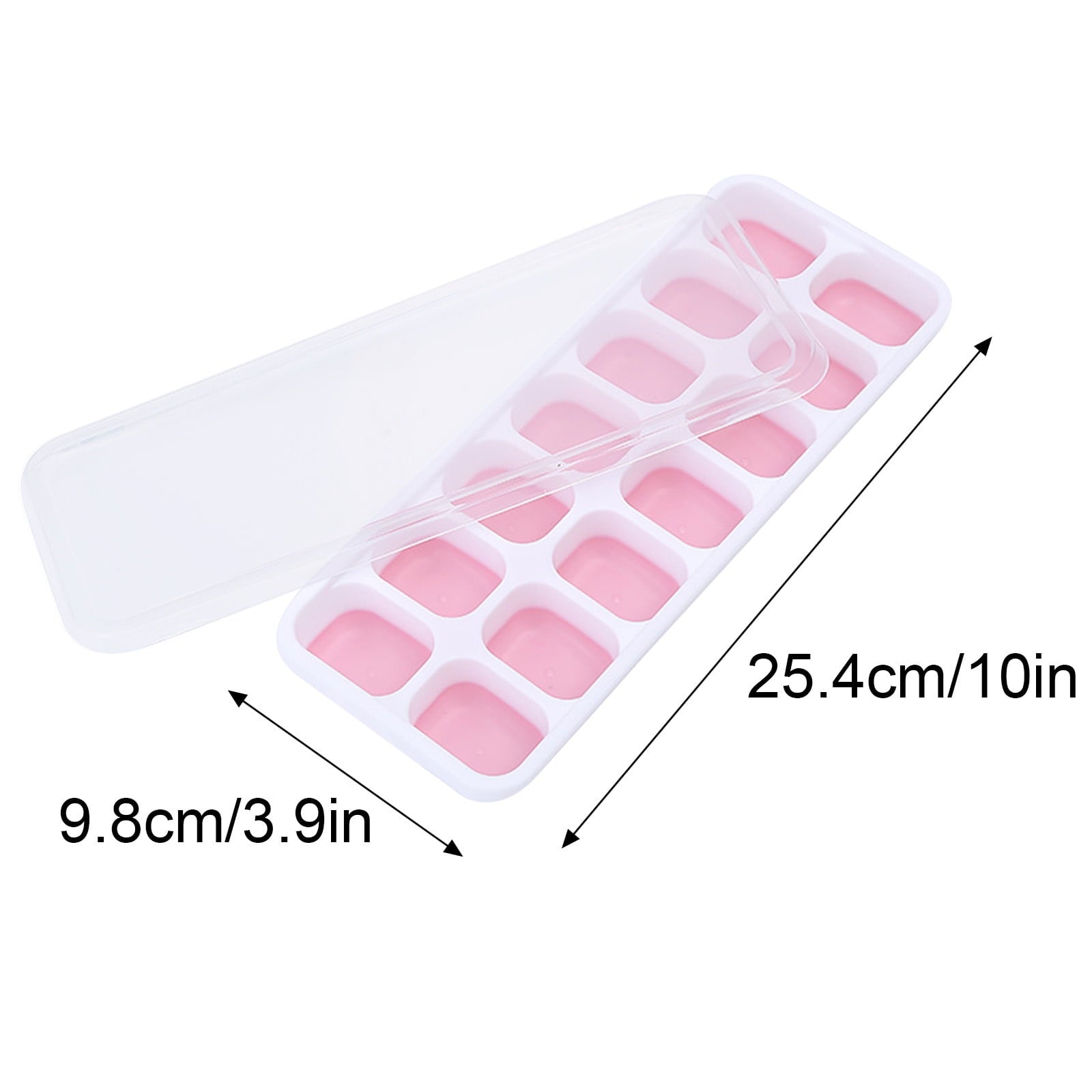 PALIFEUR Silicone Ice Cube Tray 2 Pack Easy-Release & Flexible 14-Ice Cube Trays with Avoid Spill Removable V1189-LWWAL-20260325-00948