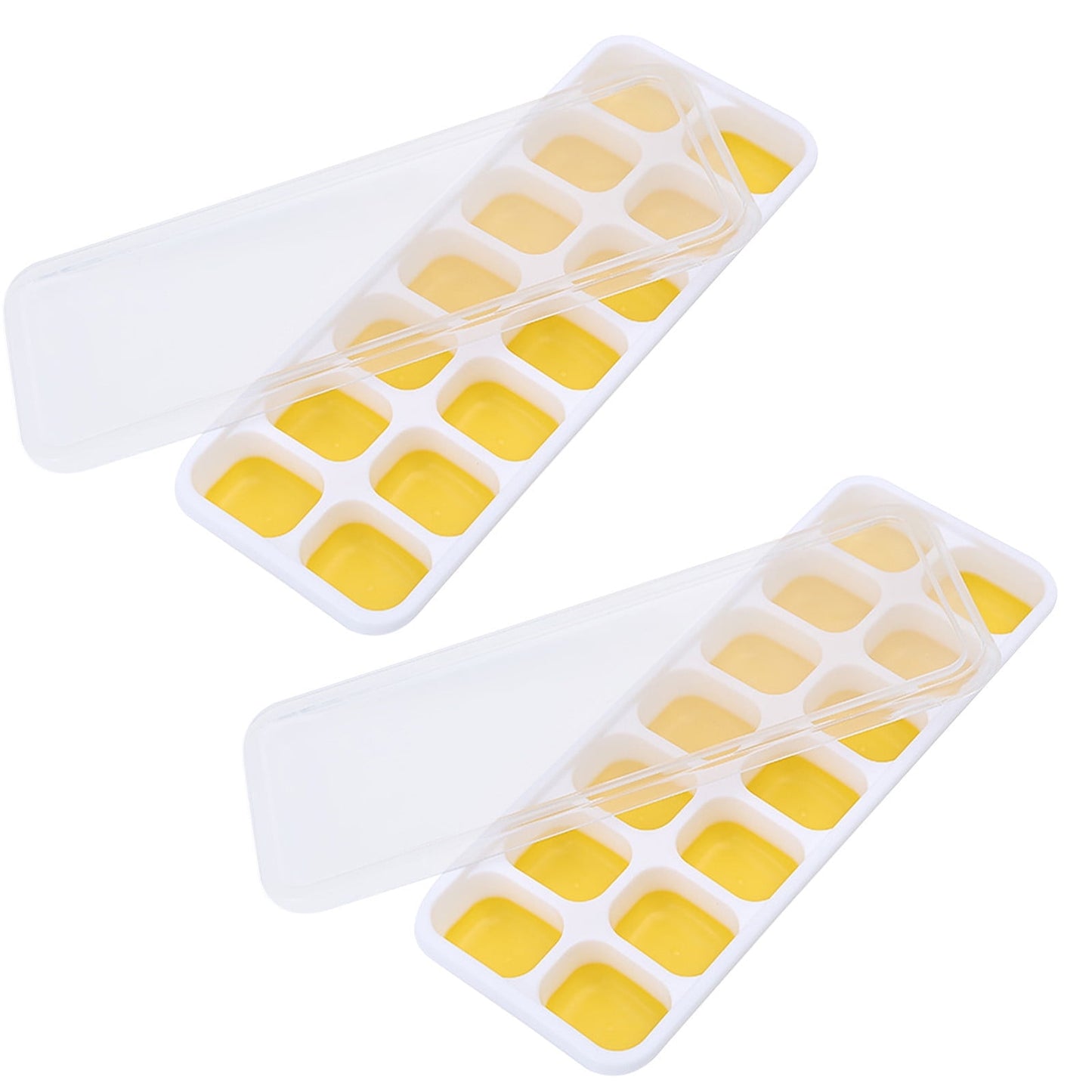PALIFEUR Silicone Ice Cube Tray 2 Pack Easy-Release & Flexible 14-Ice Cube Trays with Avoid Spill Removable V1189-LWWAL-20260325-00949
