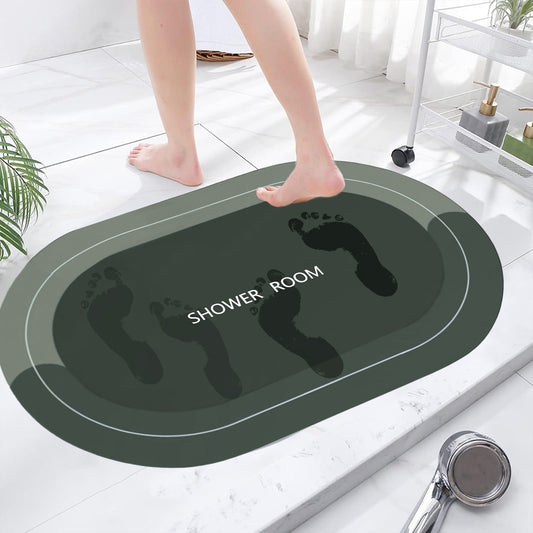 PALIFEUR Oval Bathroom Rugs, Extra Soft Absorbent Bath Mat, 15.7"x23.6" Quicker Dry Washable Bath Mats for V1189-LWWAL-20260325-00952