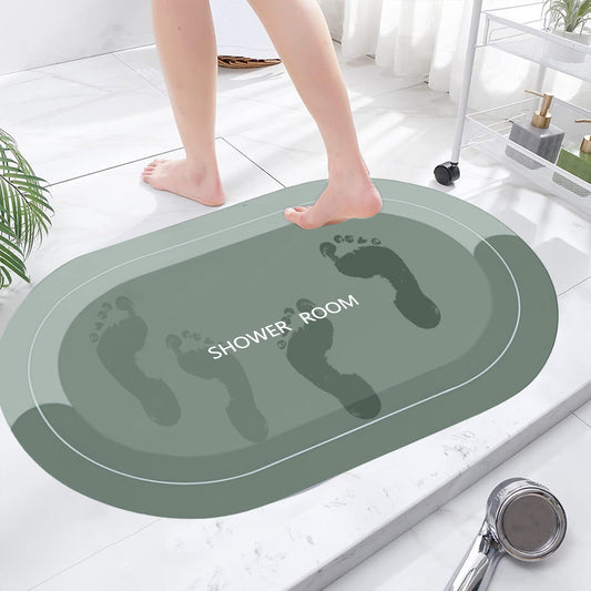 PALIFEUR Oval Bathroom Rugs, Extra Soft Absorbent Bath Mat, 15.7"x23.6" Quicker Dry Washable Bath Mats for V1189-LWWAL-20260325-00954