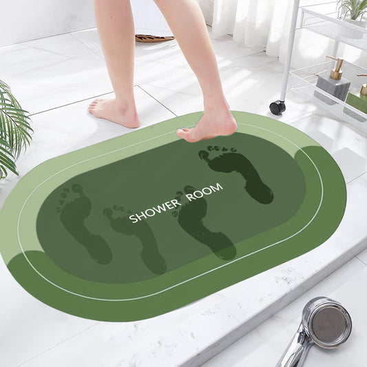 PALIFEUR Oval Bathroom Rugs, Extra Soft Absorbent Bath Mat, 15.7"x23.6" Quicker Dry Washable Bath Mats for V1189-LWWAL-20260325-00955