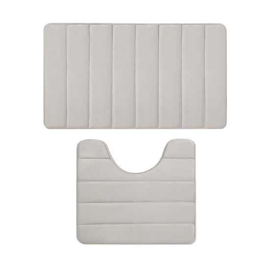 PALIFEUR Memory Foam Toilet Rug, Non-Slip Bathroom Rugs, Toilet Rugs U Shaped Washable, Commode Contour Rug, V1189-LWWAL-20260325-00966