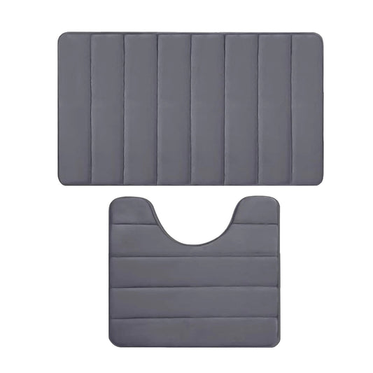 PALIFEUR Memory Foam Toilet Rug, Non-Slip Bathroom Rugs, Toilet Rugs U Shaped Washable, Commode Contour Rug, V1189-LWWAL-20260325-00969