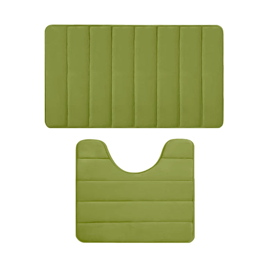 PALIFEUR Memory Foam Toilet Rug, Non-Slip Bathroom Rugs, Toilet Rugs U Shaped Washable, Commode Contour Rug, V1189-LWWAL-20260325-00971