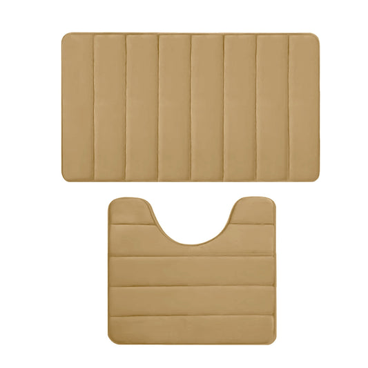 PALIFEUR Memory Foam Toilet Rug, Non-Slip Bathroom Rugs, Toilet Rugs U Shaped Washable, Commode Contour Rug, V1189-LWWAL-20260325-00972
