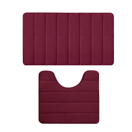 PALIFEUR Memory Foam Toilet Rug, Non-Slip Bathroom Rugs, Toilet Rugs U Shaped Washable, Commode Contour Rug, V1189-LWWAL-20260325-00973