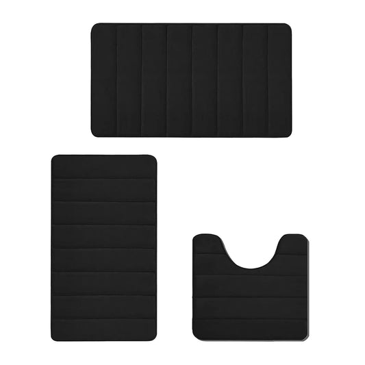 PALIFEUR Memory Foam Toilet Rug, Non-Slip Bathroom Rugs, Toilet Rugs U Shaped Washable, Commode Contour Rug, V1189-LWWAL-20260325-00975