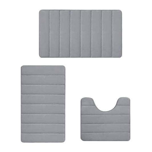 PALIFEUR Memory Foam Toilet Rug, Non-Slip Bathroom Rugs, Toilet Rugs U Shaped Washable, Commode Contour Rug, V1189-LWWAL-20260325-00978