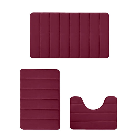 PALIFEUR Memory Foam Toilet Rug, Non-Slip Bathroom Rugs, Toilet Rugs U Shaped Washable, Commode Contour Rug, V1189-LWWAL-20260325-00981