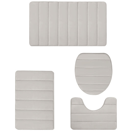 PALIFEUR Memory Foam Toilet Rug, Non-Slip Bathroom Rugs, Toilet Rugs U Shaped Washable, Commode Contour Rug, V1189-LWWAL-20260325-00982