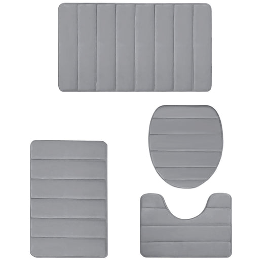 PALIFEUR Memory Foam Toilet Rug, Non-Slip Bathroom Rugs, Toilet Rugs U Shaped Washable, Commode Contour Rug, V1189-LWWAL-20260325-00986