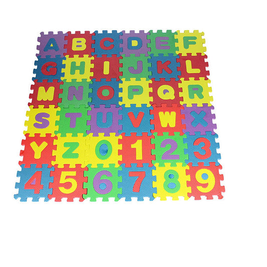 Clearance! PALIFEUR 36 PCS Kids Foam Play Mat, 12x12 Inch Number Alphabet Foam Puzzle Floor Mat,Soft Non-Slip V1189-LWWAL-20260325-01013