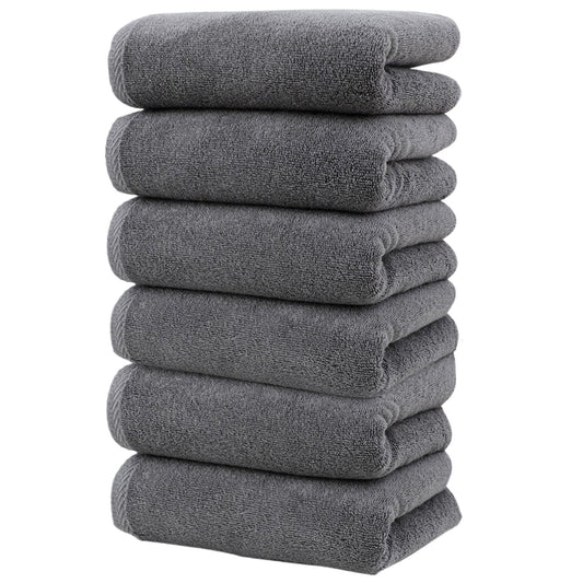 Clearance! PALIFEUR 6 Pcs Cotton Towels Soft Bath Towels, Highly Absorbent Towels for Bathroom Kitchen Gym, V1189-LWWAL-20260325-01052