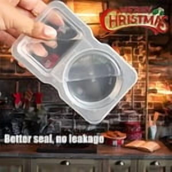 PALIFEUR 5 PCS Snack Containers Disposable Double Compartment Plastic Container, Reusable Snack Containers V1189-LWWAL-20260325-01061