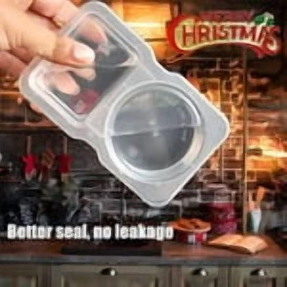 PALIFEUR 5 PCS Snack Containers Disposable Double Compartment Plastic Container, Reusable Snack Containers V1189-LWWAL-20260325-01061