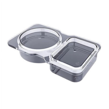 PALIFEUR 5 PCS Snack Containers Disposable Double Compartment Plastic Container, Reusable Snack Containers V1189-LWWAL-20260325-01062
