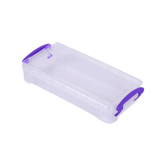 Tyidzon Plastic Pencil Case, Large Capacity Clear Pencil Box, Crayon Marker Box with Snap-Tight Lid, Plastic V1189-LWWAL-20260325-01073
