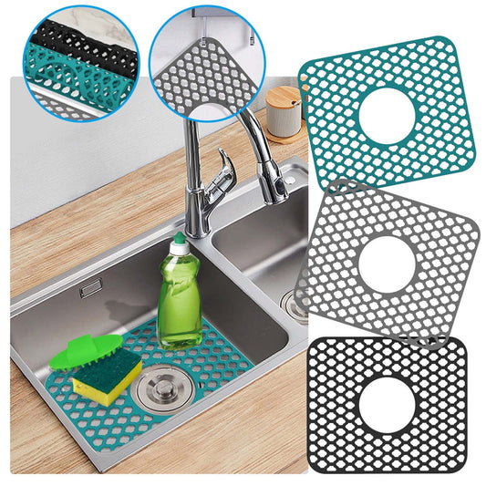 PALIFEUR Sink Protectors for Kitchen Sink, Silicone Kitchen Sink Mat, 13.6" x 15.6" Sink Mat Protects Sink V1189-LWWAL-20260325-01077