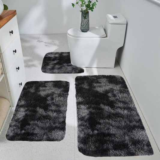 Tyidzon 5Pc Bath Mats for Bathroom, Quick-Dry Bathroom Rugs Sets Washable Non-Slip Bath Mat Ultra Soft V1189-LWWAL-20260325-01086