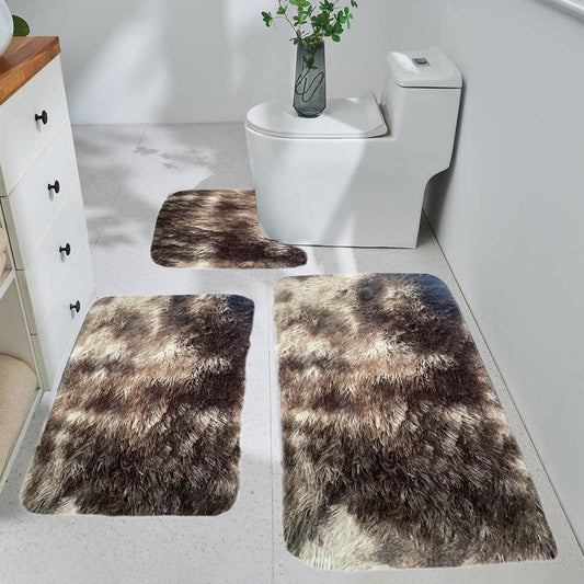 Tyidzon 5Pc Bath Mats for Bathroom, Quick-Dry Bathroom Rugs Sets Washable Non-Slip Bath Mat Ultra Soft V1189-LWWAL-20260325-01088