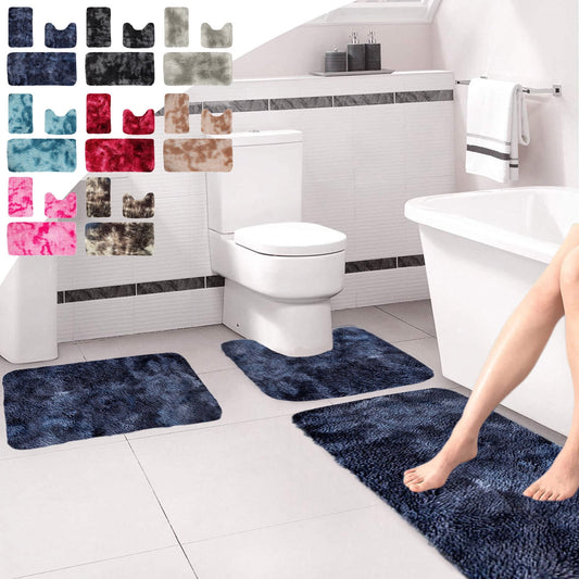 Tyidzon 5Pc Bath Mats for Bathroom, Quick-Dry Bathroom Rugs Sets Washable Non-Slip Bath Mat Ultra Soft V1189-LWWAL-20260325-01090