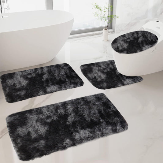 Tyidzon 5Pc Bath Mats for Bathroom, Quick-Dry Bathroom Rugs Sets Washable Non-Slip Bath Mat Ultra Soft V1189-LWWAL-20260325-01094