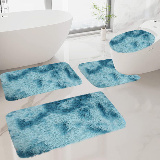 Tyidzon 5Pc Bath Mats for Bathroom, Quick-Dry Bathroom Rugs Sets Washable Non-Slip Bath Mat Ultra Soft V1189-LWWAL-20260325-01095