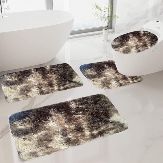 Tyidzon 5Pc Bath Mats for Bathroom, Quick-Dry Bathroom Rugs Sets Washable Non-Slip Bath Mat Ultra Soft V1189-LWWAL-20260325-01096