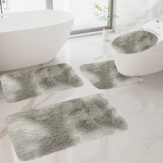 Tyidzon 5Pc Bath Mats for Bathroom, Quick-Dry Bathroom Rugs Sets Washable Non-Slip Bath Mat Ultra Soft V1189-LWWAL-20260325-01098