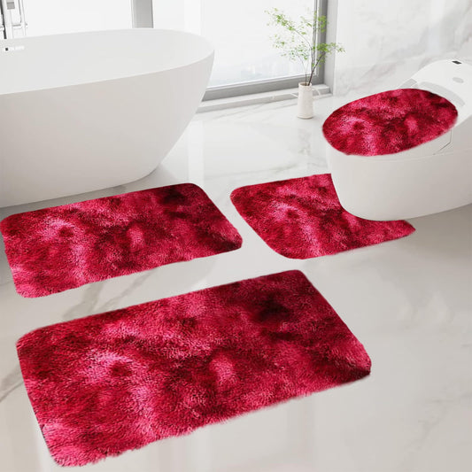 Tyidzon 5Pc Bath Mats for Bathroom, Quick-Dry Bathroom Rugs Sets Washable Non-Slip Bath Mat Ultra Soft V1189-LWWAL-20260325-01101