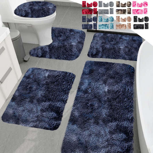 Tyidzon 5Pc Bath Mats for Bathroom, Quick-Dry Bathroom Rugs Sets Washable Non-Slip Bath Mat Ultra Soft V1189-LWWAL-20260325-01109