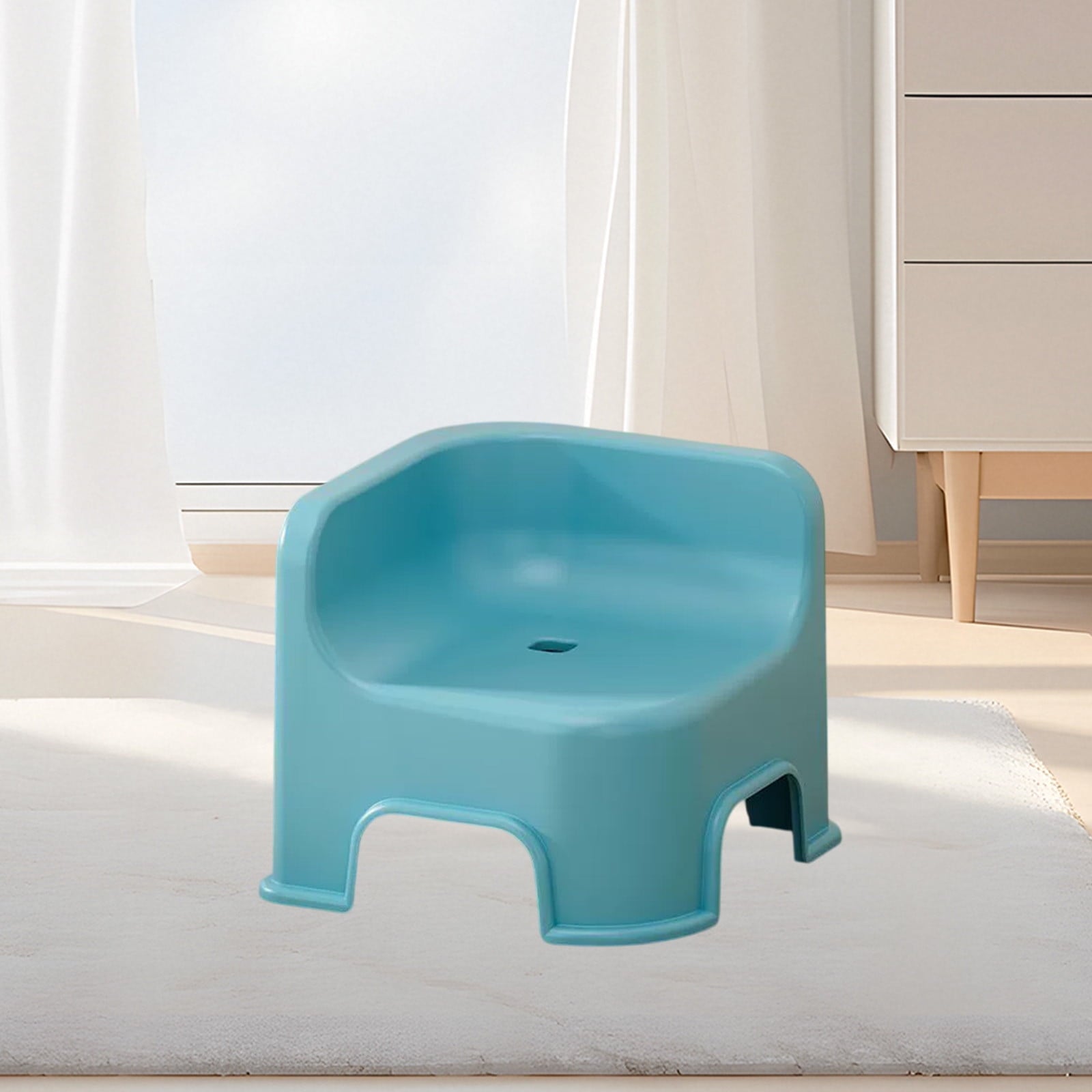 Wzzjkit Bathroom Small Stool Plastic Stool Children's Stool Home Stepping Non Slip Thickened Plastic Stool V1189-LWWAL-20260325-01110