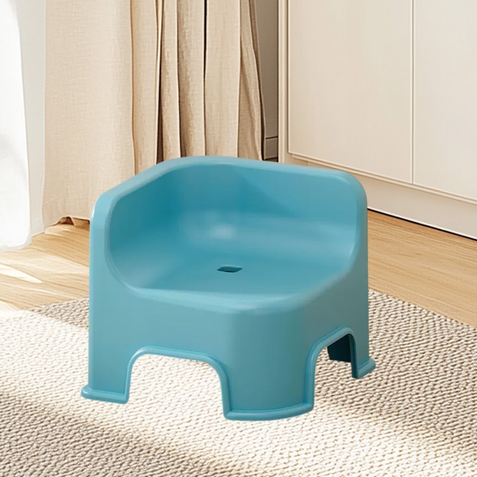 Wzzjkit Bathroom Small Stool Plastic Stool Children's Stool Home Stepping Non Slip Thickened Plastic Stool V1189-LWWAL-20260325-01110