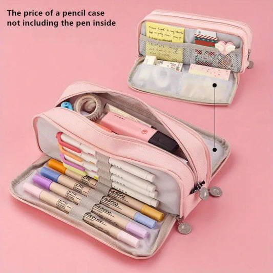 PALIFEUR Pencil Case Large Capacity Pencil Pouch, Multi-layer Aesthetic Pen Bag, Sturdy Multifunctional V1189-LWWAL-20260325-01119