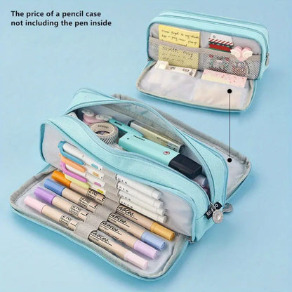 PALIFEUR Pencil Case Large Capacity Pencil Pouch, Multi-layer Aesthetic Pen Bag, Sturdy Multifunctional V1189-LWWAL-20260325-01121