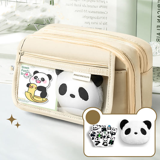 PALIFEUR Pencil Case Large Capacity Pencil Pouch, Multi-layer Aesthetic Pen Bag, Sturdy Multifunctional V1189-LWWAL-20260325-01123
