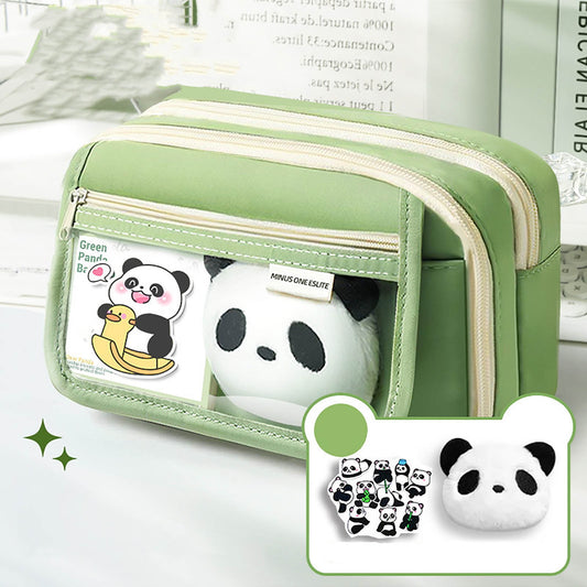 PALIFEUR Pencil Case Large Capacity Pencil Pouch, Multi-layer Aesthetic Pen Bag, Sturdy Multifunctional V1189-LWWAL-20260325-01126