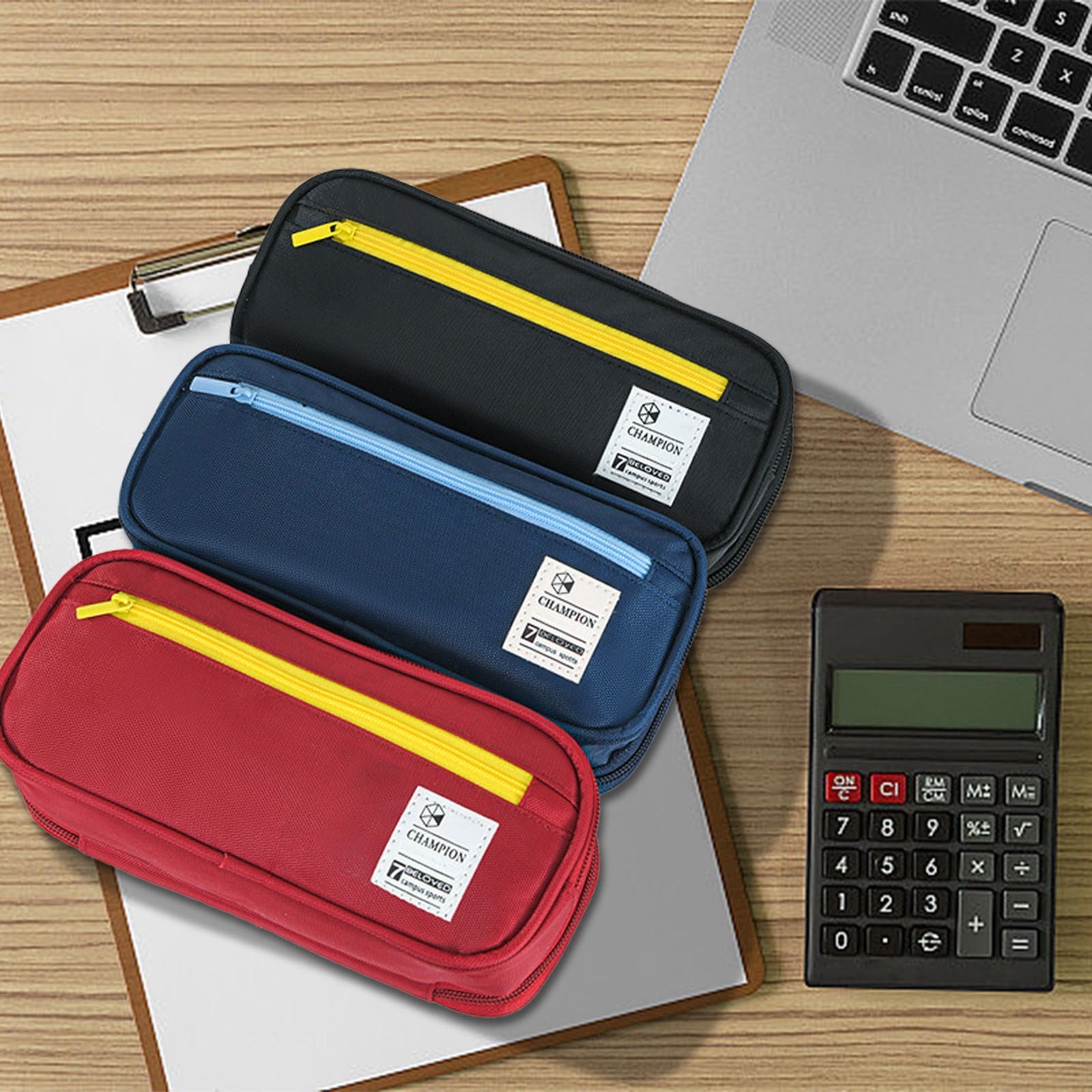PALIFEUR Pencil Case Large Capacity Pencil Pouch, Multi-layer Aesthetic Pen Bag, Sturdy Multifunctional V1189-LWWAL-20260325-01127