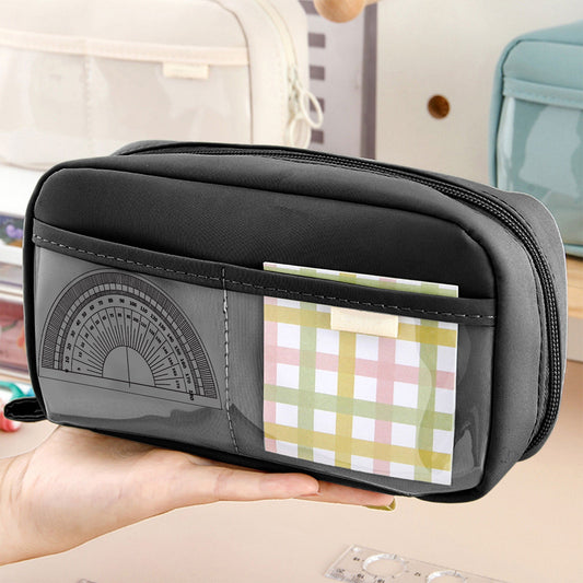 PALIFEUR Pencil Case Large Capacity Pencil Pouch, Multi-layer Aesthetic Pen Bag, Sturdy Multifunctional V1189-LWWAL-20260325-01136