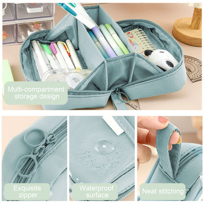 PALIFEUR Pencil Case Large Capacity Pencil Pouch, Multi-layer Aesthetic Pen Bag, Sturdy Multifunctional V1189-LWWAL-20260325-01137