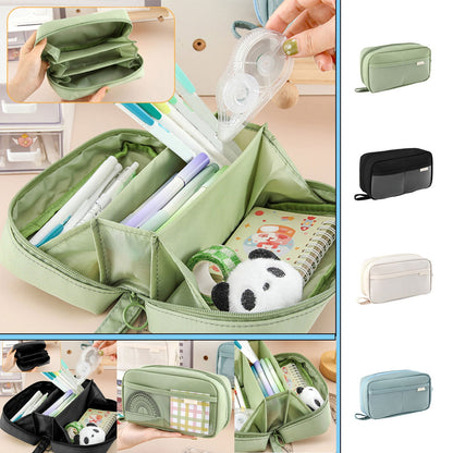 PALIFEUR Pencil Case Large Capacity Pencil Pouch, Multi-layer Aesthetic Pen Bag, Sturdy Multifunctional V1189-LWWAL-20260325-01137