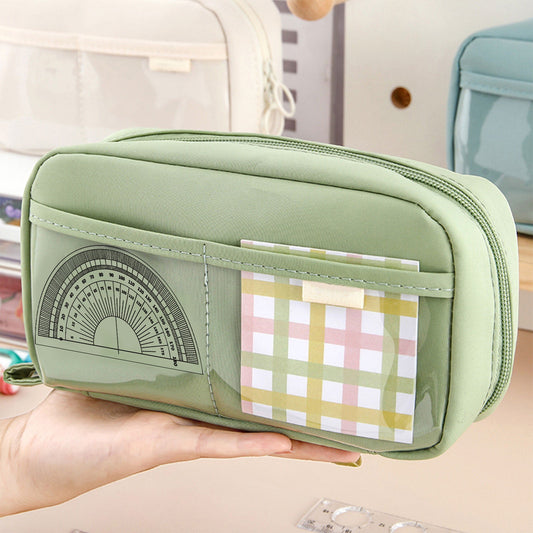 PALIFEUR Pencil Case Large Capacity Pencil Pouch, Multi-layer Aesthetic Pen Bag, Sturdy Multifunctional V1189-LWWAL-20260325-01138