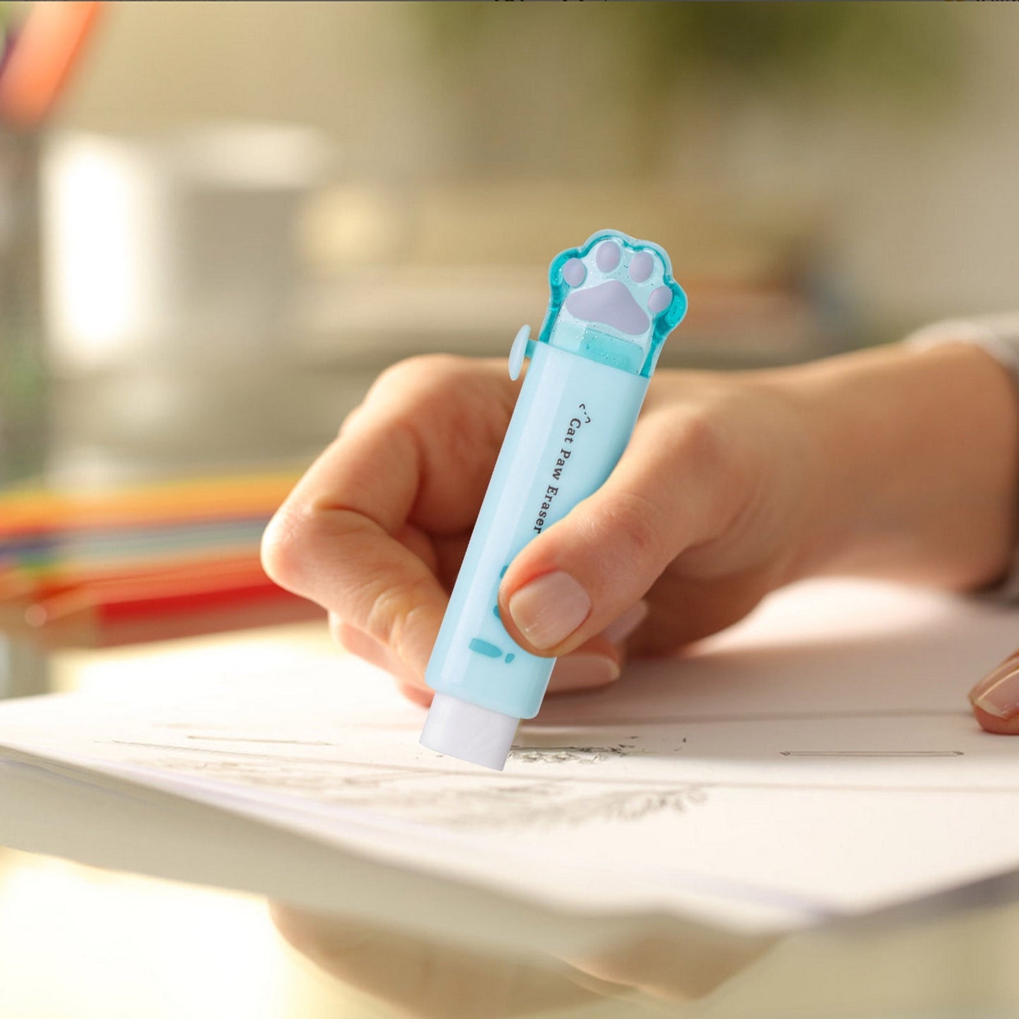 Tyidzon Erasers for Pencils 2 Pack, Cute Pencil Erasers for Office, Erasers for Drawing Sketching Blue V1189-LWWAL-20260325-01144
